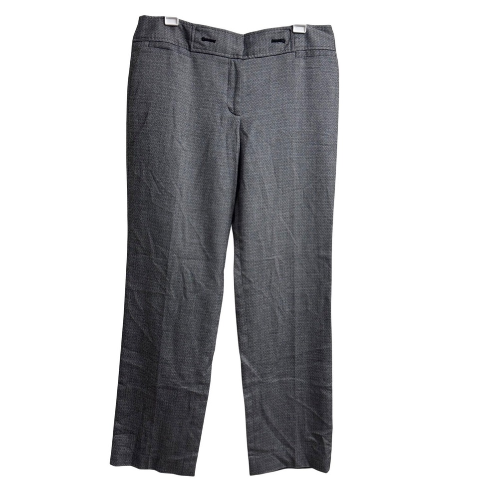 Ann Taylor Pants‎ Size 10 Lindsay Gray Herringbone Career Straight Leg *Read